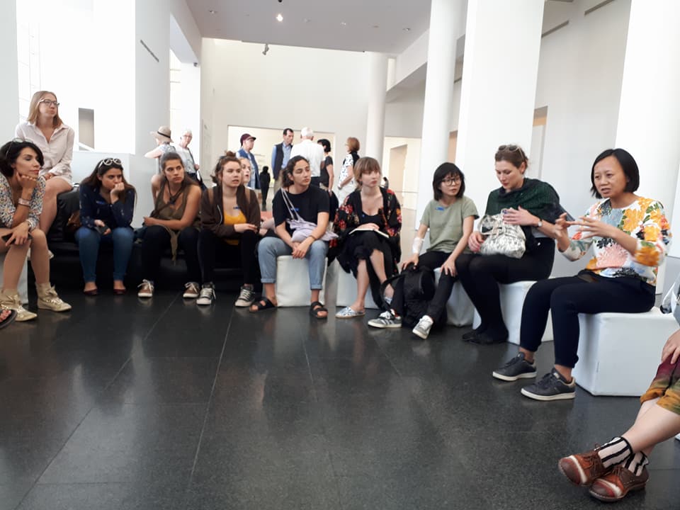 Hiuwai Chu, Macba, talking to Metafora students